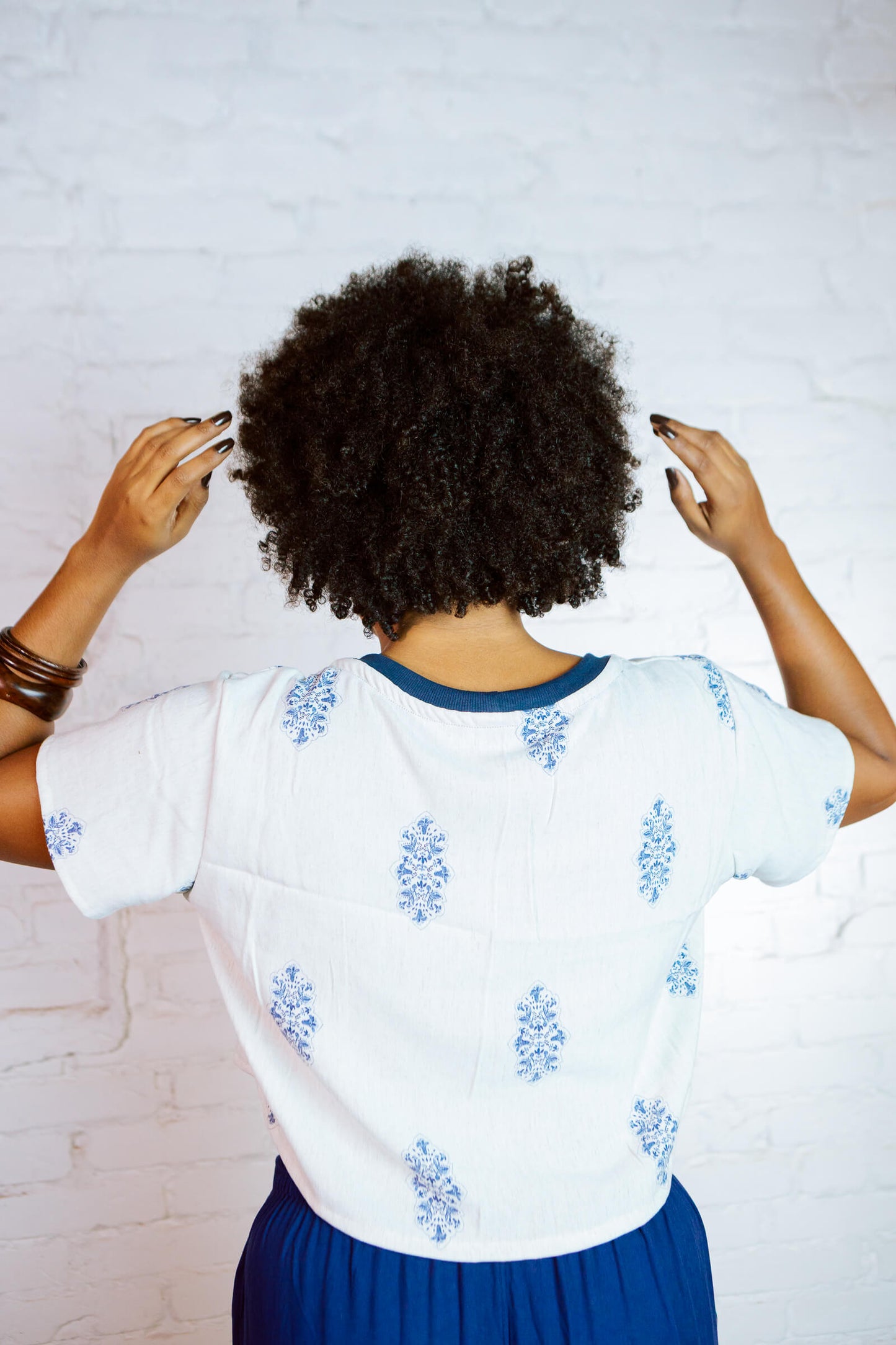 Caminhante | Cropped oversized • algodão BCI - Fuá Ateliê