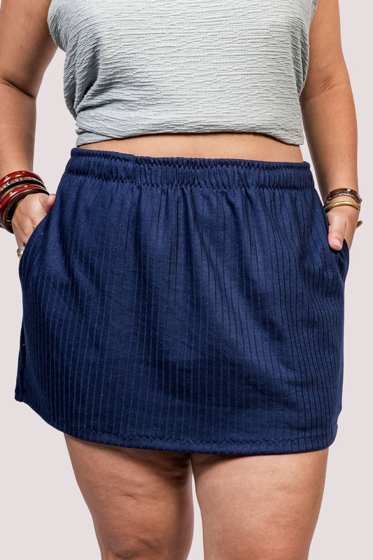 Gló | Saia Malha Bolso Faca Cordão - Fuá Ateliê