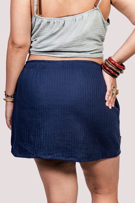 Gló | Saia Malha Bolso Faca Cordão - Fuá Ateliê