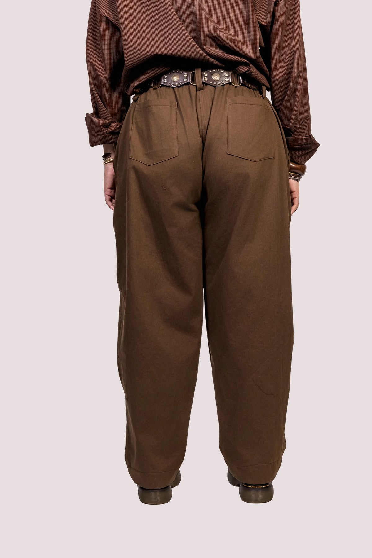 Magnífica | Calça Sarja Barrel Leg Algodão - Fuá Ateliê