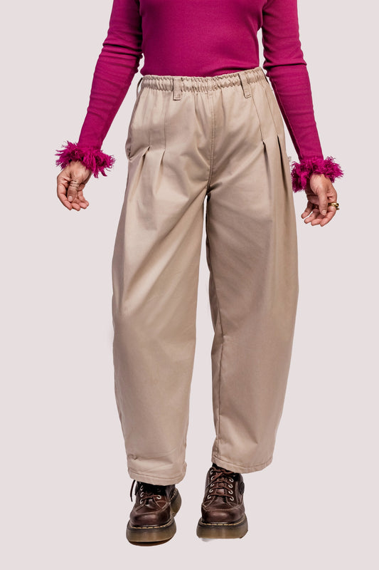 Lua | Calça wide leg mutante • algodão cru - Fuá Ateliê