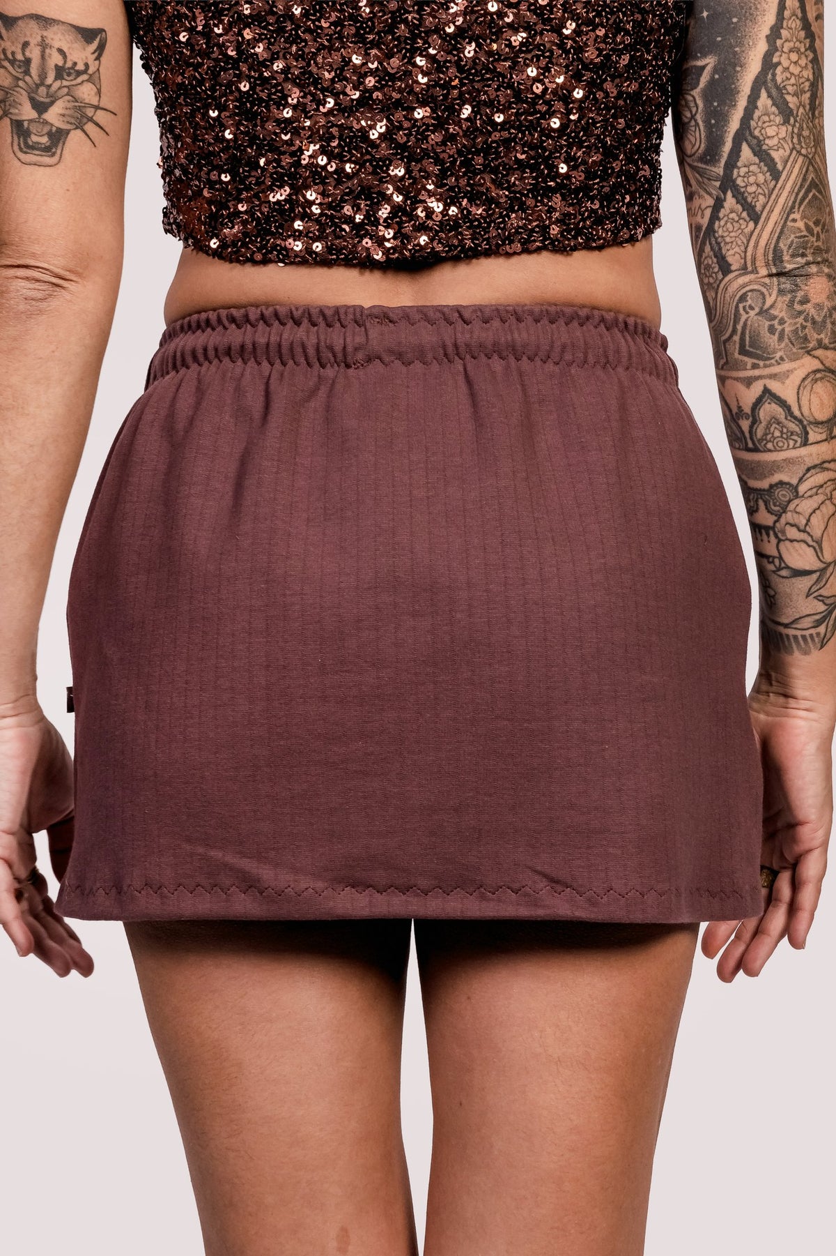 Gló | Saia Malha Bolso Faca Cordão - Fuá Ateliê