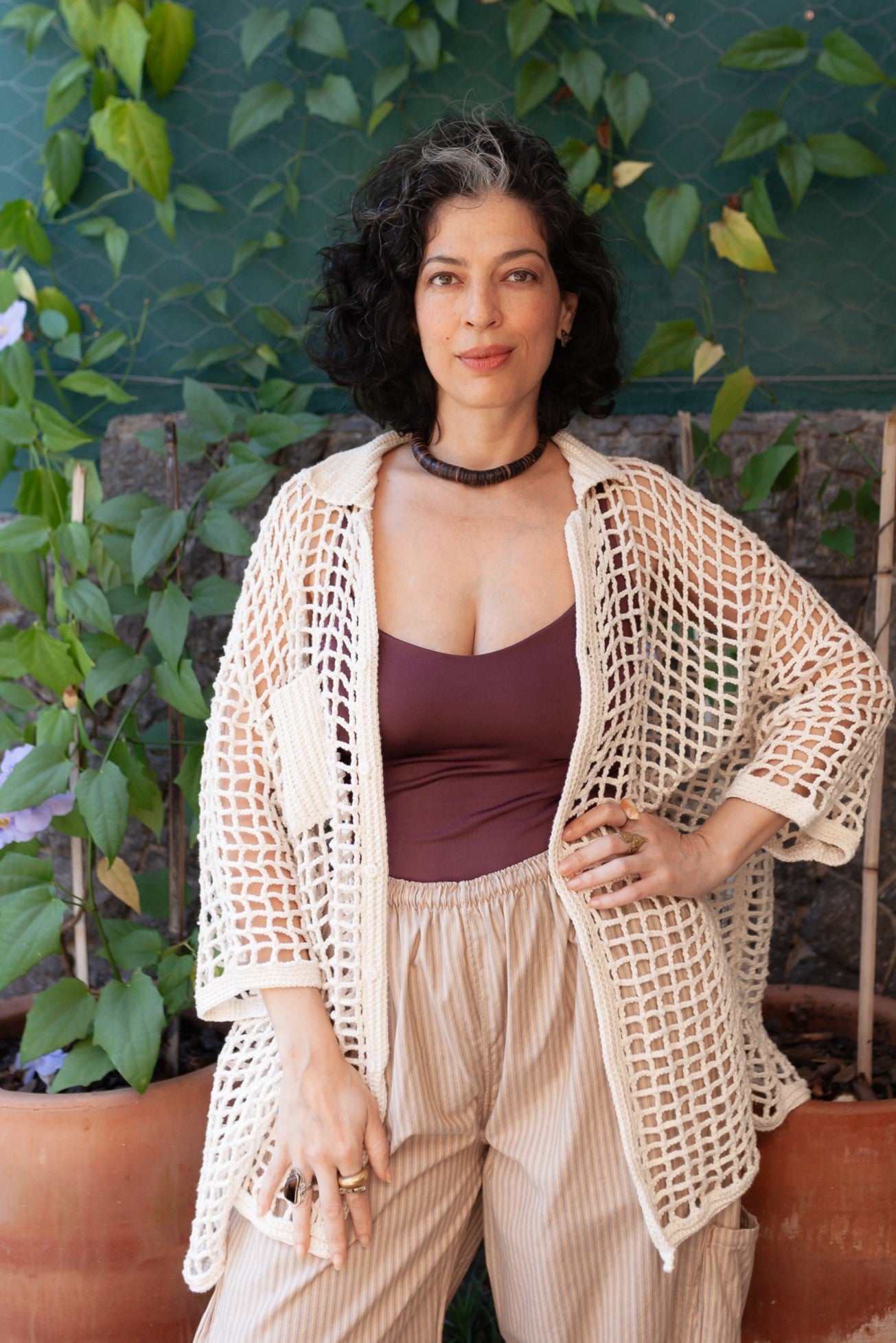 Camisa Cosmo Crochê (SOB DEMANDA) - Fuá Ateliê