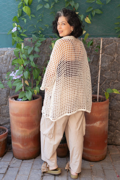 Camisa Cosmo Crochê (SOB DEMANDA) - Fuá Ateliê