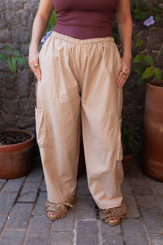 Casulo | Calça barrel leg 󠁯•󠁏󠁏 algodão - Fuá Ateliê