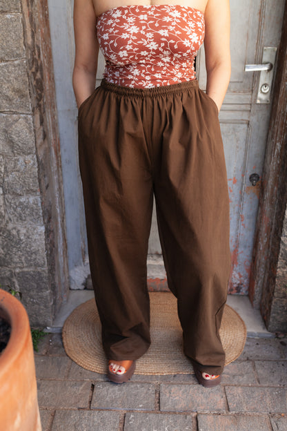 Leoa | Calça reta 󠁯•󠁏󠁏 sarja algodão - Fuá Ateliê