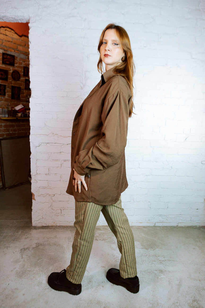 Cosmos | Camisa oversized manga curta sem gênero 󠁯•󠁏󠁏 viscose - Fuá Ateliê