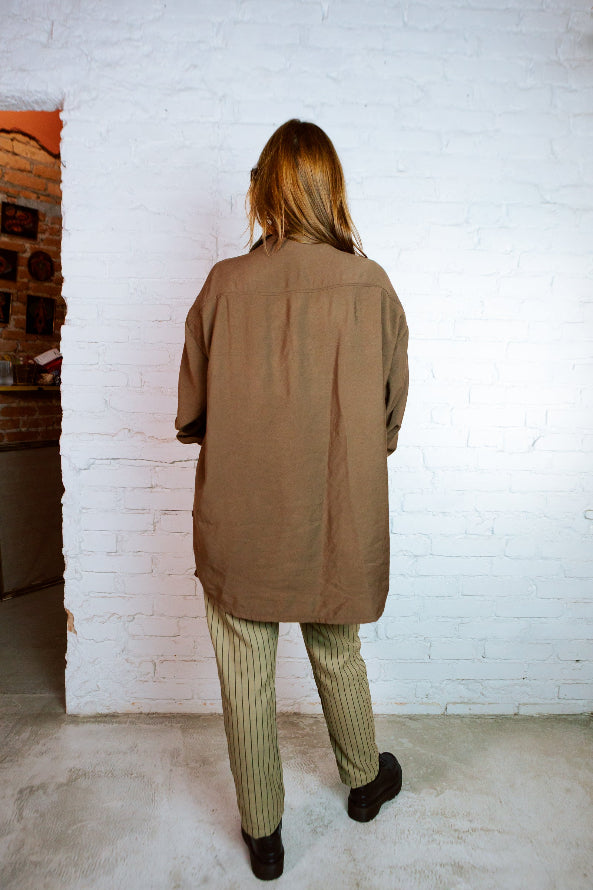 Cosmos | Camisa oversized manga curta sem gênero 󠁯•󠁏󠁏 viscose - Fuá Ateliê